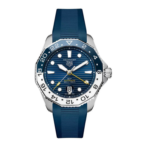 Aquaracer Professional 300 GMT Calibre 7 Automatic Rubber 43mm Watch - 1